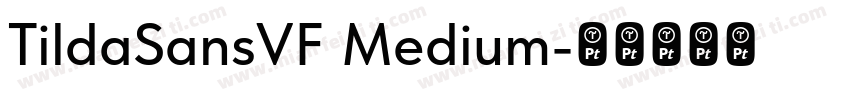 TildaSansVF Medium字体转换